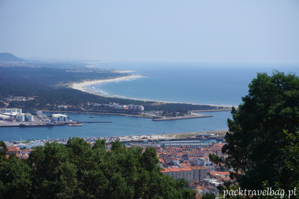 Viana do Castelo widok ze wzgórza Monte de Santa Luzia