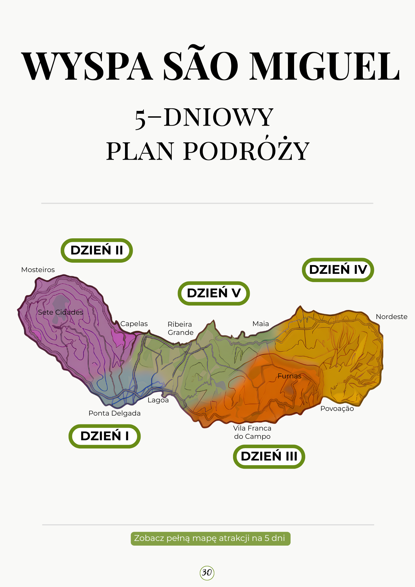 São Miguel przewodnik Azory